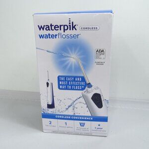 Waterpi Cordless Portable Rechargeable Water Flosser, WP-360 White and Blue‎